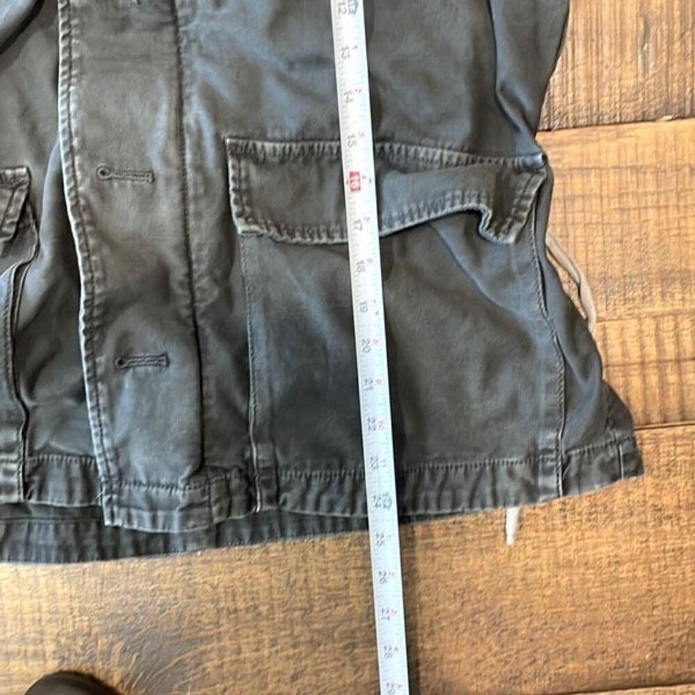 Free People Not Your Brothers Surplus Boho Military Jacket size XS Gray - Picture 14 of 14